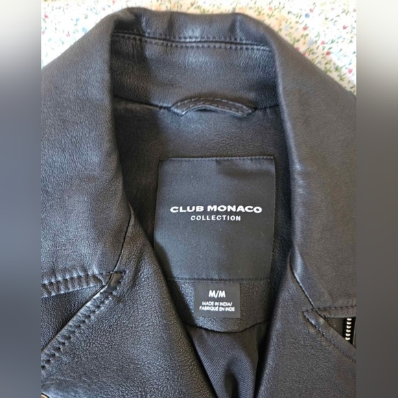 club monaco leather jacket - Picture 5 of 6
